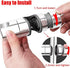 Kaxich Replacement Hand Shower Bracket for Slide Bar 18-25MM Adjustable Rail Shower Head Holder, Chrome Finished