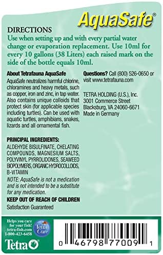 TetraFauna AquaSafe Water Conditioner for Reptiles & Amphibians 3.38oz (75077009)