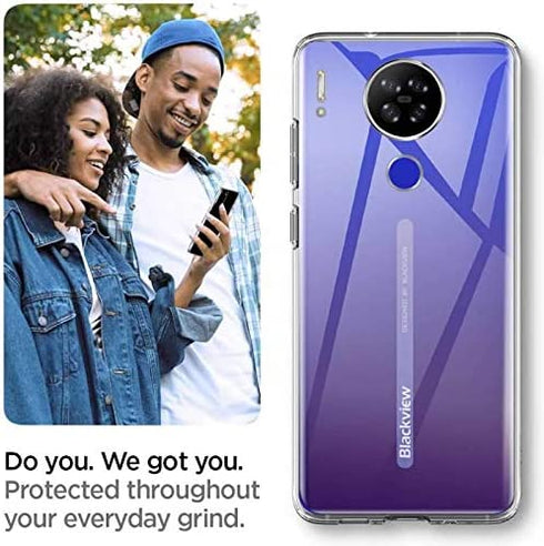 for?Blackview A80/Blackview A80S Case? with Tempered Glass Screen Protector Crystal Soft Clear Shockproof TPU Bumper Transparent Silicone Protective Phone case Cover for Blackview A80 6.2 inch