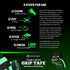 Anti-Slip Grip Tape Strips 2"x16.5ft, Non-Slip Traction Tape, Weatherproof Safety Adhesive Grip Treads with Glow in the Dark Strip, In/Outdoor Abrasive Tape for Stairs, Non-Skid Steps - Supplies Sense