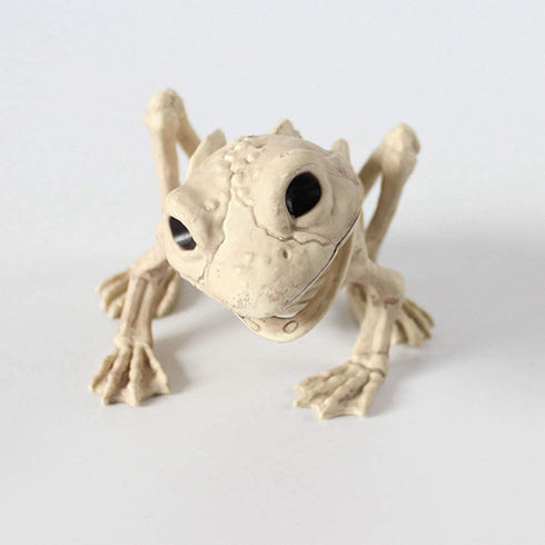 BESTOYARD 1pc Halloween Animal Scary Skeleton Props Happy Halloween Spooky Skull Animal Skeleton Frame (Frog)