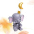 SUPVOX Elephant Figurine Cake Topper Resin Cartoon Animal Moon Collectible Figure Statue Craft Ornament for Kids Birthday Gift Home Decor