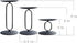 smtyle Christmas Black Candle Holders for Pillar LED Candles Set of 3 Candelabra with Iron-3.5" Diameter Ideal Round