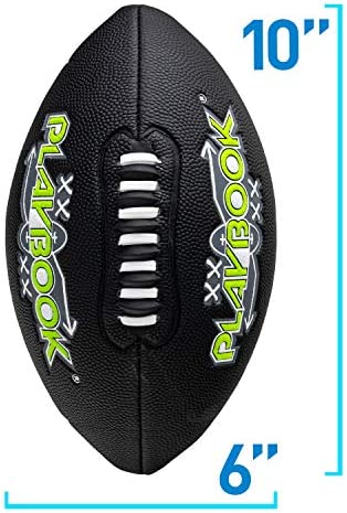 Franklin Sports Youth Football - Playbook Junior Football with Route Diagrams - Small Football, Perfect for Kids in Peewee and Youth Football