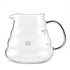 500ml Glass Teapot Coffee Kettle Tea Drip Pot Thickened Heat Resist Water Pot with Handle Lid for Hand Coffee Tea Brewing