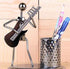 andy cool Pencil Holder Novelty Iron Crafts with Musician Artist Pattern Pen Holder Desk Organizers (Electric Guitar) Durable and Practical