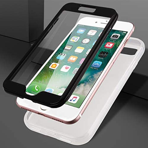 GOLINK Full Body Shockproof Protective Case with Built-in Screen Protector for 4.7 inch iPhone 7 and iPhone 8(Sunflower)