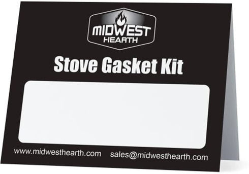 Midwest Hearth Wood Stove Replacement Gasket Kit for Woodburning Stoves - Graphite Impregnated Fiberglass Gaskets and Adhesive (1/2" x 84" Rope)