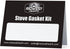 Midwest Hearth Wood Stove Replacement Gasket Kit for Woodburning Stoves - Graphite Impregnated Fiberglass Gaskets and Adhesive (1/2" x 84" Rope)
