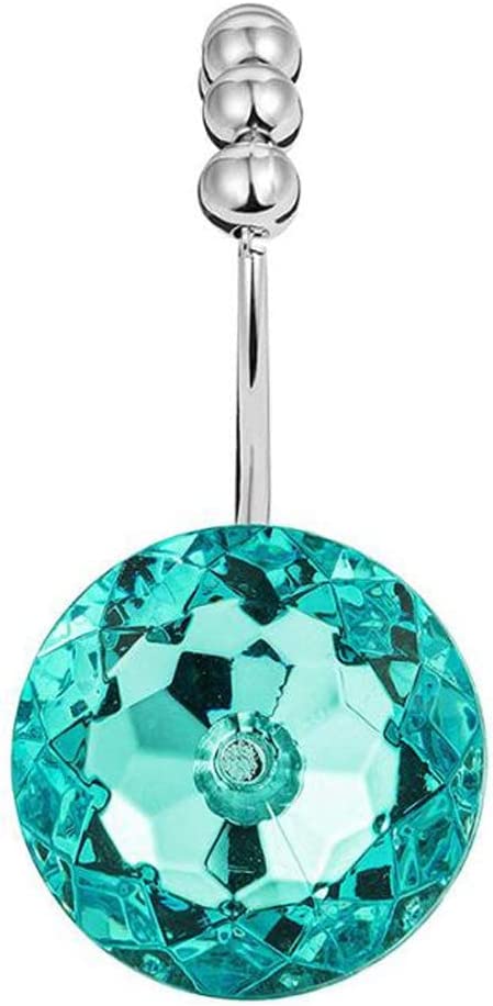 Rhinestone Decorative Shower Curtain Hooks Diamond Shape Shower Rings/Round Acrylic Decorative Stainless Steel Rust Resistant Double Hooks Glide Hangs Bling Rolling Bathroom Bath - Green