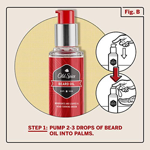 Old Spice, Beard Oil for Men, 1.7 oz
