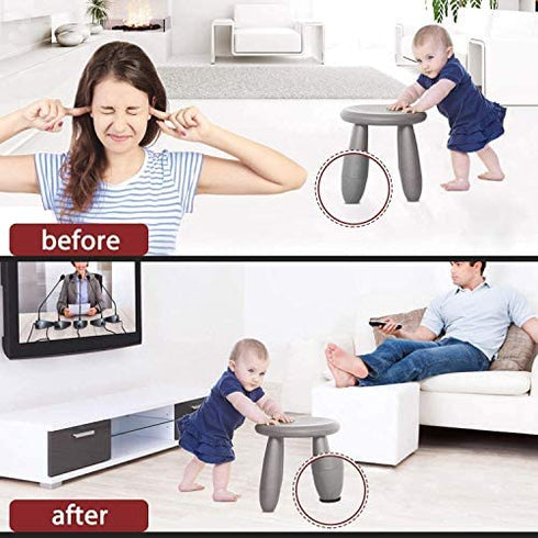 Felt Furniture Pads - 261 Pcs Furniture Pads Hardwoods Floors Self Adhesive, Cuttable Felt Chair Pads , Anti Scratch Floor Protectors for Furniture Feet Chair Legs, Furniture Felt Pads , Black