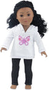 Emily Rose 18 Inch Doll Clothes Accessories Gift Set for Kids Girls | Hooded Sweatshirt Basics 18" Doll Outfit with Black Stretch Jeans | Gift Boxed! | Fits Most 18" Dolls