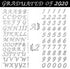 5 Sheets Graduation Cap Stickers Decoration Glitter Alphabet Letter Stickers Self-Adhesive Rhinestone Letter Number Stickers for Grad Cap Craft Decorations (Silver)