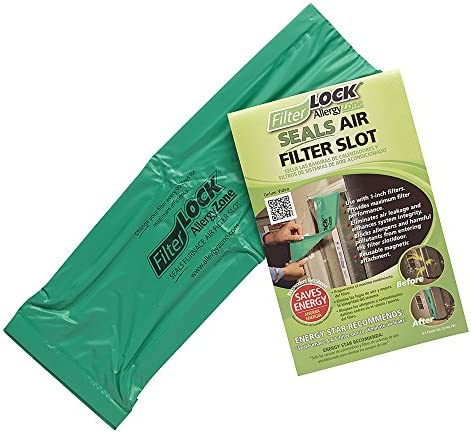 AllergyZone - FilterLock Filter Slot Seal – Seal Cover for Any 1” Furnace Filter, Up To 25” Long