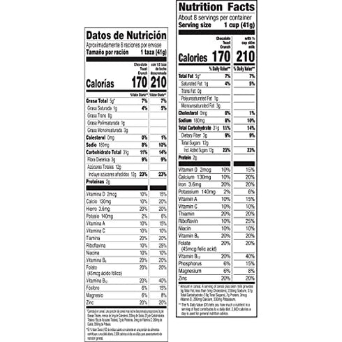 Chocolate Toast Crunch Breakfast Cereal, 12.4 OZ Cereal Box