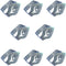 MIAO JIN 8 Pcs Stainless Steel Tablecloth Clips Leaf Shape Adjustable Cloth Clip Tablecloth Clamp Holder Table Cover Clamps for Home Wedding Party Picnic