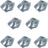 MIAO JIN 8 Pcs Stainless Steel Tablecloth Clips Leaf Shape Adjustable Cloth Clip Tablecloth Clamp Holder Table Cover Clamps for Home Wedding Party Picnic