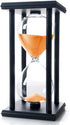 Sandglass 45 Minutes Timer Hourglass for Ornament Decoration Restaurant Living Room Home Closet Office Desk Bedroom Party Festival Christmas Wooden Frame Sand Timer Clock Orange