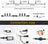 Outdoor Christmas Lights, 105FT 300 LED Christmas Tree Lights Indoor with 8 Modes, End-to-End Plug - UL Certified - Waterproof Fairy String Lights for Xmas Tree Decorations Garden Party, Warm White