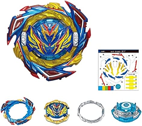 Konikiwa Bey Battling String Launcher, Savior Valkyrie Top Burst Launcher Set, Left and Right Spin Launcher DB Launcher Compatible with All Bey Burst Series - Blue