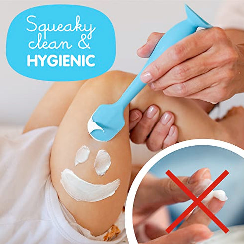 Bumco Diaper Cream Spatula - Baby Bum Brush for Butt Paste Diaper Cream, Baby Butt Cream Diaper Cream Applicator, Butt Spatula Baby Necessities, Diaper Cream Brush, Blue