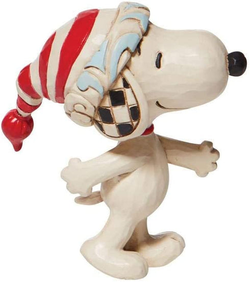 Enesco Peanuts by Jim Shore Mini Snoopy with Red and White Cap Figurine