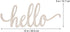 NUOBESTY Hello Wood Sign Home Wooden Letters DIY Block Words Sign Wooden Door Art Decoration,30.5x12.7x0.4cm,2pcs