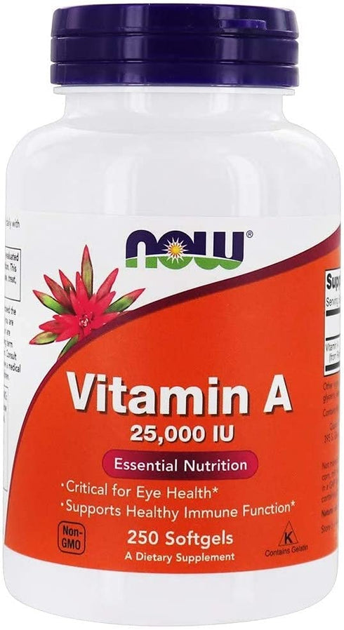 A 25,000 IU - Now Foods - 250 - Softgel
