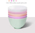 5 Pcs 10.5X7CM Home Use Odorless Anti-drop Silicone Bowl Facial Mask Mixing Bowl Prep Measuring Bowl (M)