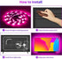 Hiromeco Bluetooth TV LED Backlight, Sync to Music and 16 Million Color Changing Lighting with APP Control, 18FT USB Strip Lights Kit for 70-82 Inch TV, Mirror, PC. USB Powered.