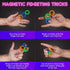 SCRATCHIEZ Magnetic Rings Fidget Toys for Adults and Children Kids | Glow in The Dark ADHD Fidget Rings | Best Magnet Toys – Finger Fidget Toys for Adults with Anxiety | Carrying Box for Work (6 Pack)