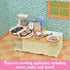 Calico Critters Kitchen Island, Toy Dollhouse Furniture and Accessories Set