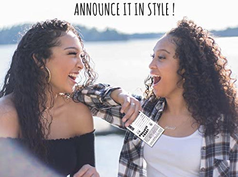 5 Pregnancy Announcement Scratch Off Cards | Baby Announcement Fake Lottery Scratchers Replicas | Surprise your Family & Friends and Reveal this Fabulous Baby News in the Most Memorable Way !