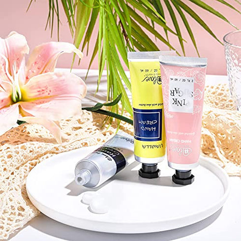 Hand Cream Set, 3x2.0 oz Hand Cream Gift Set for Women, Shea Butter Hand Lotion for Dry Working Hands,Travel Size Hand Lotion Set with Vitamin E, Best Christmas Gifts for Women Girls