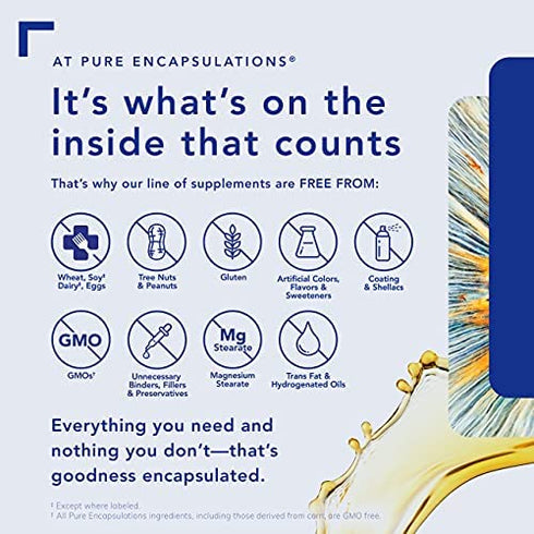Pure Encapsulations - Uric Acid Formula - Hypoallergenic Supplement with Vitamins and Herbal Extracts to Support Healthy Uric Acid Metabolism - 120 Capsules