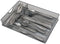 Yesker 5 Compartment Mesh Small Cutlery Tray with Foam Feet - Kitchen Organization/Silverware Storage Kitchen Utensil Flatware Tray