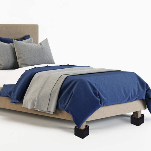 Kyrieval Bed Risers 3 Inch Adjustable Heavy Duty Furniture Risers for Sofa Couch Chair Table Stackable 3 or 6 Inch Height or Storage(4pcs)