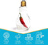 Houseables Fillable Light Bulb, Candy Container, Gold, Plastic, 100 ML, 1" W x 4.9" L, 24 Pack, 5.5 Oz, Clear, Fake Lightbulb, Jar for Drinking, Christmas Ornaments, Party Favors, Crafts, Decorations