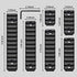 Bontok Picatinny Rail Set, 3-Slot 5-Slot 7-Slot 9-Slot 11-Slot 13-Slot Aluminum Picatinny Rails Section with 13 T-Nuts & 13 Screws & 6 Allen Wrench