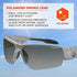 Ergodyne Skullerz Dagr Polarized Safety Sunglasses- Matte Gray Frame, Smoke Lens