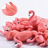 25 Pieces Flamingo Cake Decorations Mini Flamingo Miniature Figurines DIY Handmade Decor Ornaments for Flamingo Party Bridal Wedding Car Accessories
