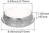 50 Pack Round Aluminum Foil Pans Disposable Containers with Straight Walls for Storing, Baking, Meal Prep Reheating Freezer Oven Safe