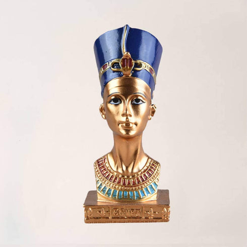 LIOOBO Egyptian Queen Head Statue Resin Craft Figurine Home Decorative Sculpture