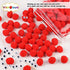 Veroave 150 Pieces Pom Poms 1 Inch Red,Small Pom Poms for Crafts,Fuzzy Balls,Puff Balls,Arts and Crafts Pom Poms Balls for DIY Art Creative Crafts Decorations…