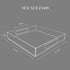 NIUBEE Clear Serving Tray 12x12 Inches -Spill Proof- Acrylic Decorative Tray Organiser for Ottoman Coffee Table Countertop with Handles