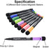 Magnetic Dry Erase Markers, Browill Fine Tip Low Odor Whiteboard Markers for Kids & School, Work On White board & Calendar, Refrigerator (12 Pack)