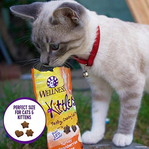 Wellness Kittles Natural Grain Free Cat Treats, Tuna & Cranberries, 6-Ounce Bag
