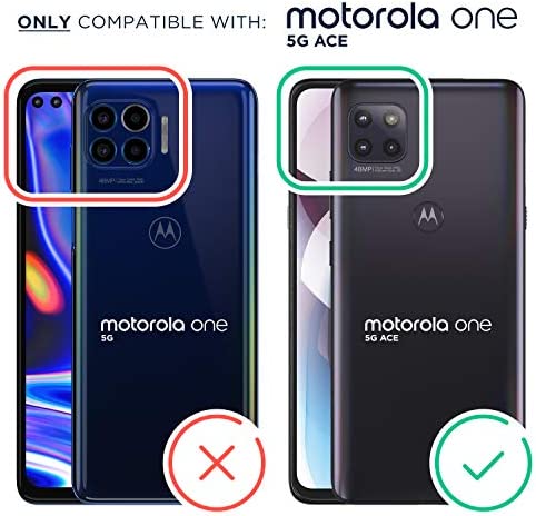 Motorola Essentials Motorola One 5G Ace (One 5G UW Ace) Protective Case- Black - Precision fit Shock Absorbing Cases for Enhanced Phone Grip, Style, Drop Protection for Your Device