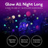 Individuall Glow in the Dark Paint - Set of 8, 20 mL Reflective Acrylic Paints for Outdoor and Indoor Use on Canvas, Walls and Ornament Painting - Blacklight Activated